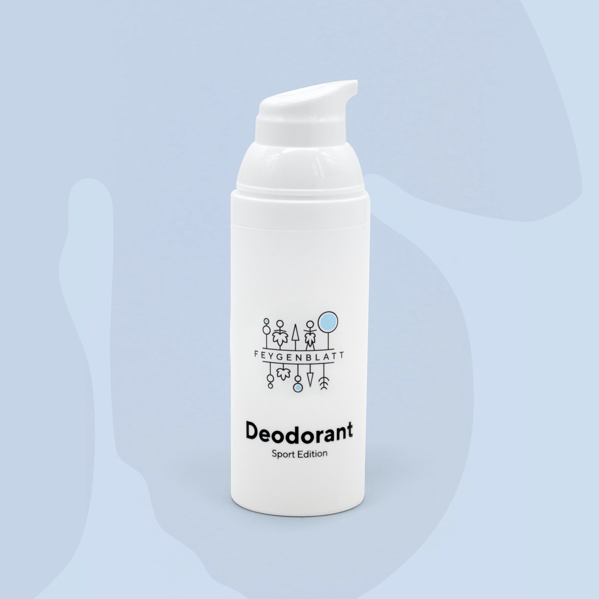 Deodorant MILD - Feygenblatt - Weißer Deodorant-Flakon Natural Cosmetics mild, handgemacht, aluminiumfrei, regional, hochwertig.