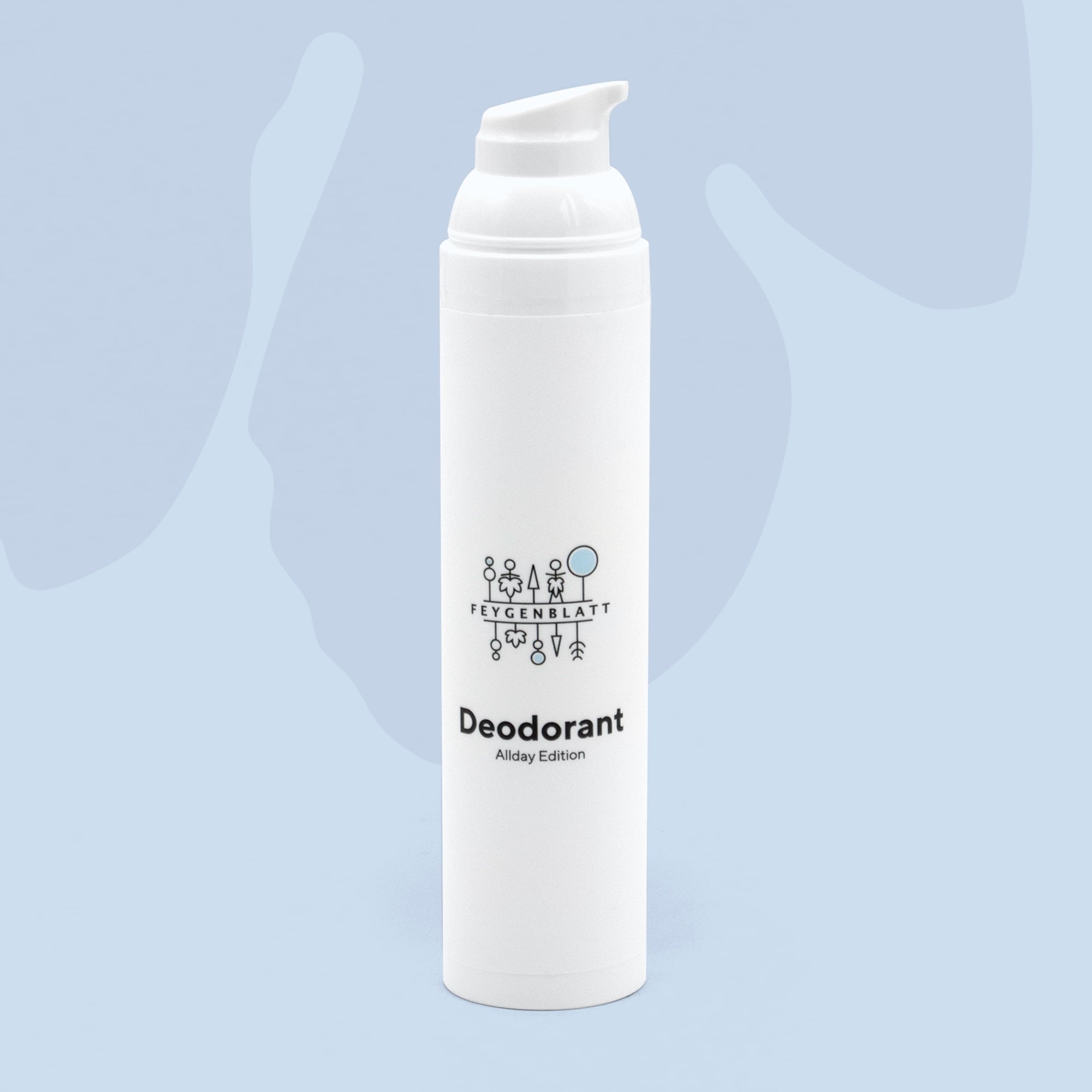 Deodorant MILD - Feygenblatt - Weißer Pumpflakon mit naturkosmetik Deodorant MILD, handgemacht, aluminiumfrei, hochwertig, regional.