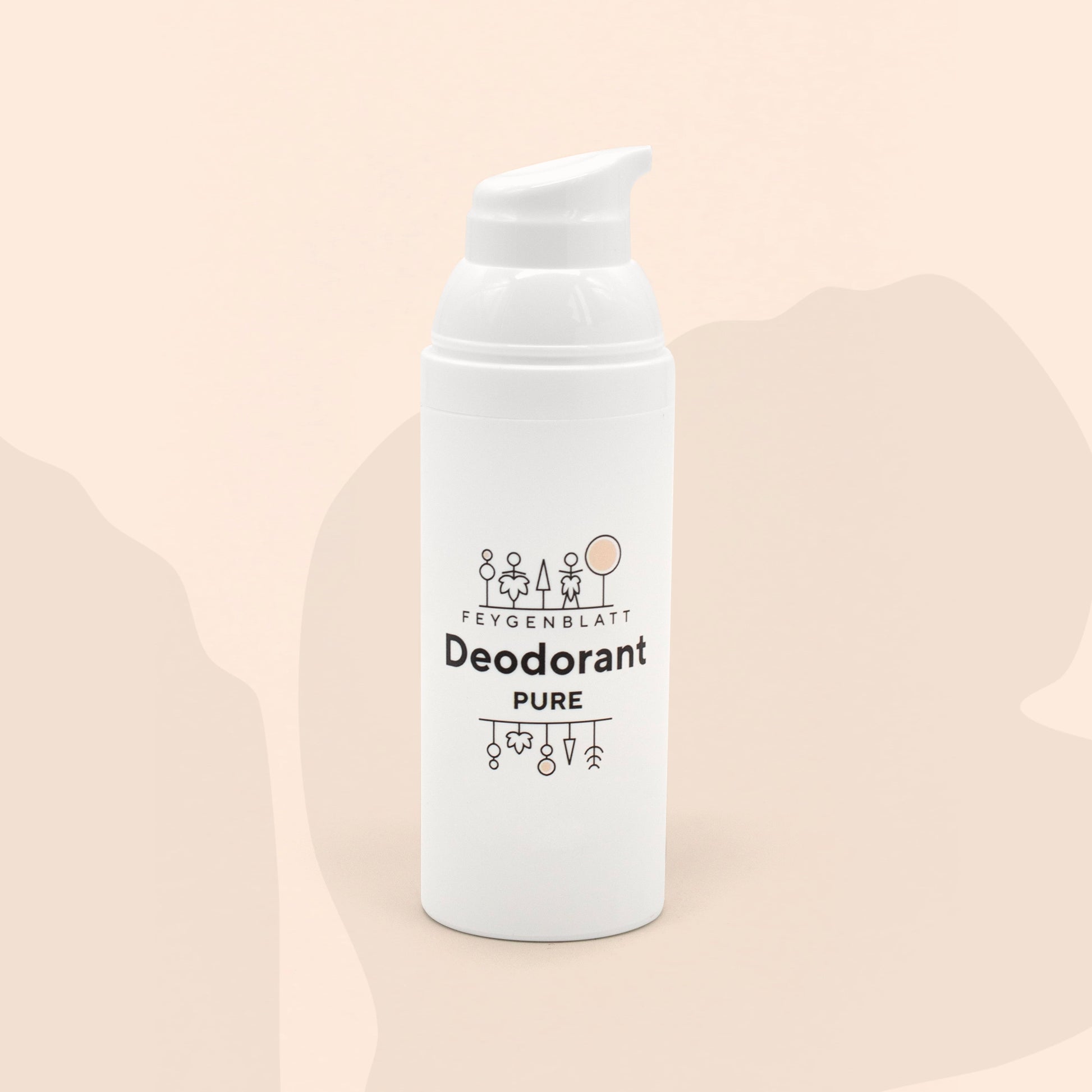 NEU Deodorant PURE - Feygenblatt - Weißes Deodorant PURE Pumpspender, naturkosmetik, handgemacht, aluminiumfrei, regional, hochwertig.